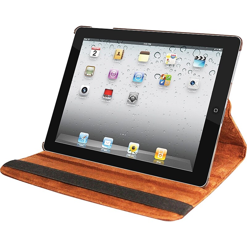 Natico Faux Leather Cover Case For iPad Mini, Brown image 1