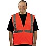 Protective Industrial Products High Visibility Sleeveless Safety Vest, ANSI Class R2, Orange, 2XL (302-0702Z-OR/2X)~#|#~s0822955_sc7