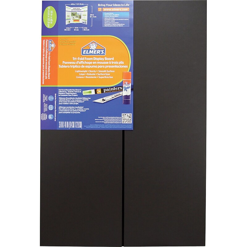 Elmer's Poster Board, 36" x 48", Black, 12/Pack (902091) image 1