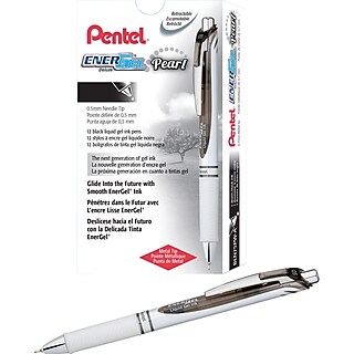 Pentel LRN4 Navulling voor EnerGel Balpen, 0,4 mm, zwart, 12 stuks
