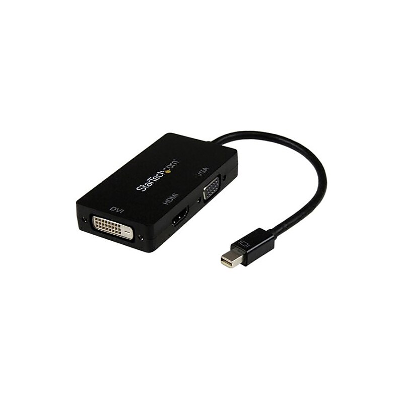 StarTech Mini Display Port to VGA/DVI/HDMI Audio/Video Converter, Male to Female/Female (TW5604) image 1