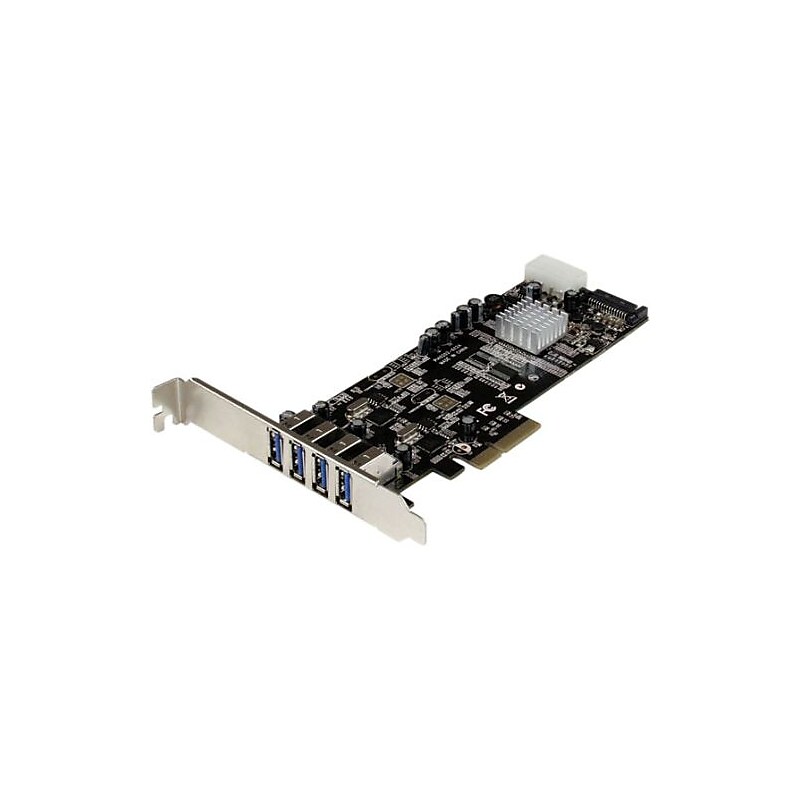 StarTech 4 Port Dual Bus PCI Express SuperSpeed USB 3.0 Card Adapter image 1