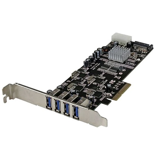 StarTech 4 Port Quad Bus PCI Express SuperSpeed USB 3.0 Card