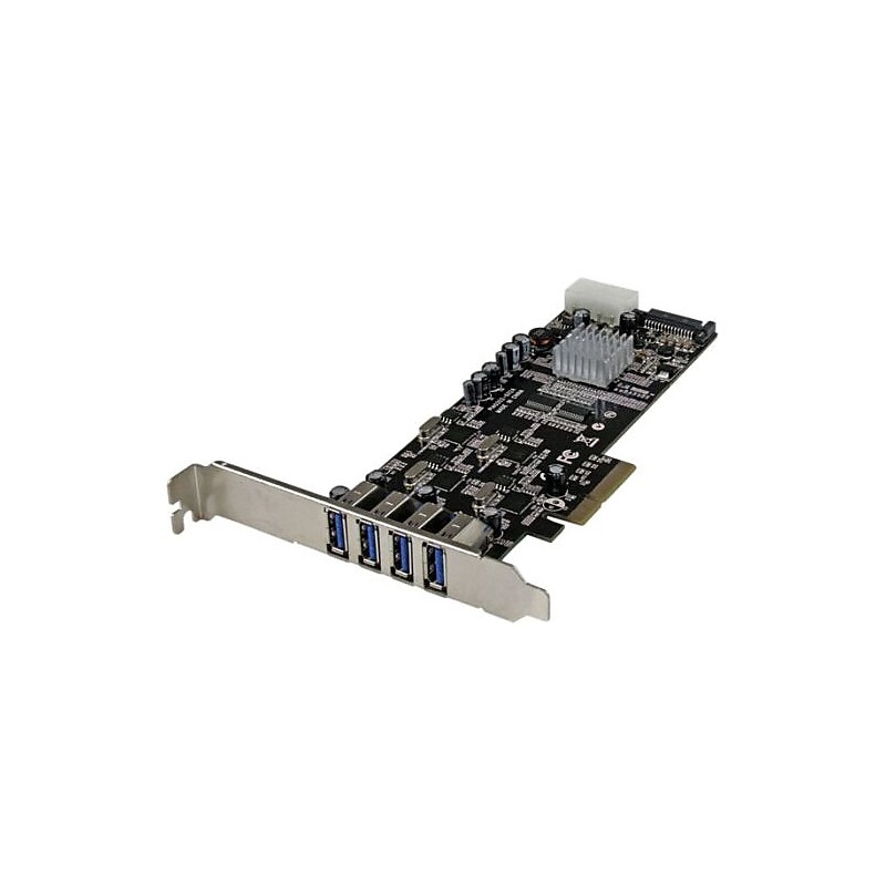 StarTech 4 Port Quad Bus PCI Express SuperSpeed USB 3.0 Card Adapter (PEXUSB3S44V) image 1
