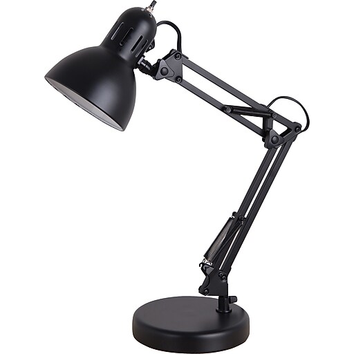 Tensor 13Watt CFL Architect Desk Lamp with Clamp Option, Black, 221/