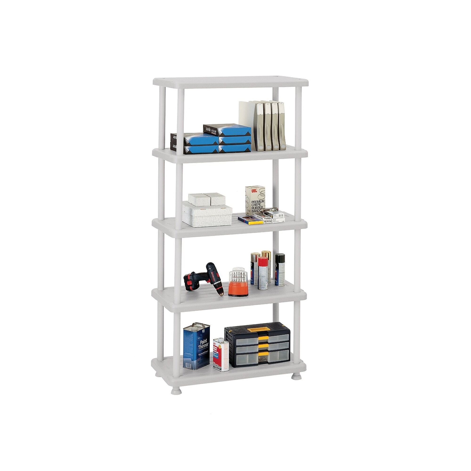 ICEBERG Rough ‘N Ready 5-Shelf Polyethylene Stand Alone, 36″, Black (20853) Sansujyuku sansujyuku.com