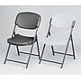 Iceberg Rough 'N Ready Folding Chairs, Plastic, Charcoal, Seat: 18 3/4"W x 21 1/2"D, Back: 18 3/4"W x 20 1/4"H~#|#~s0831167_sc7