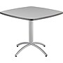 ICEBERG CafeWorks Square Melamine Cafe Table, 36"D x 36"W, Gray (65617)~#|#~s0831260_sc7