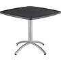 ICEBERG CafeWorks Square Cafe Table, 36"D x 36"W, Graphite/Silver (65618)~#|#~s0831263_sc7