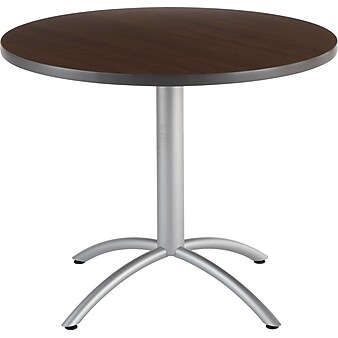 Iceberg® CafeWorks Cafe Table, 36'' Round, Walnut