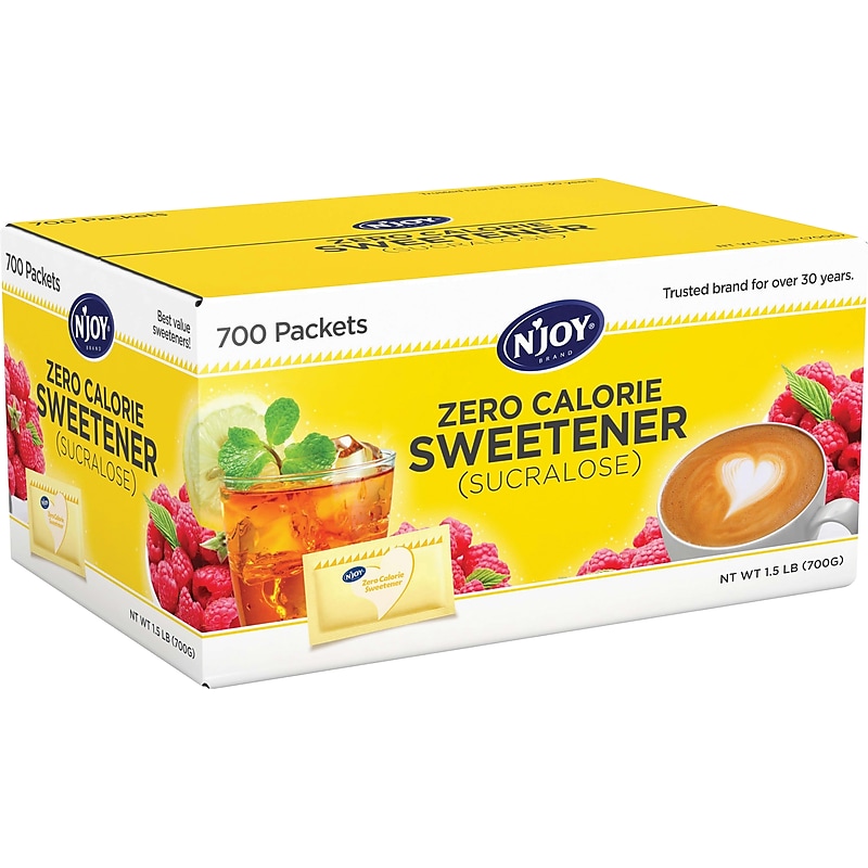 N'Joy® Yellow - Sucralose Zero Calorie Sweetener Packets, 1g, 700/Bx image 1