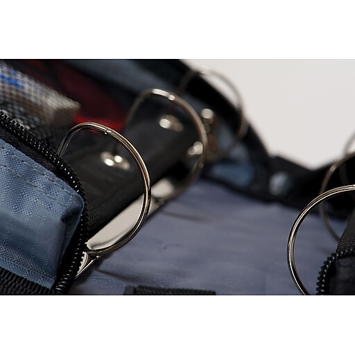 Caseit "The Dual" 1.5Inch 3Ring Zipper Binder, Purple (Dual101 PUR