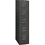 HON 310 Series 5-Drawer Vertical File Cabinet, Letter Size, Lockable, Charcoal, 26 1/2"D (HON315PS)~#|#~s0836043_sc7