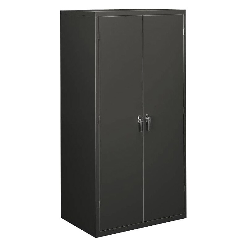 HON Brigade 72" Steel Storage Cabinet with 6 Shelves, Charcoal (HONSC2472S) image 1