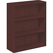 HON 10500 Series Bookcase, 3 Shelves, 36"W, Mahogany Finish (HON105533NN)