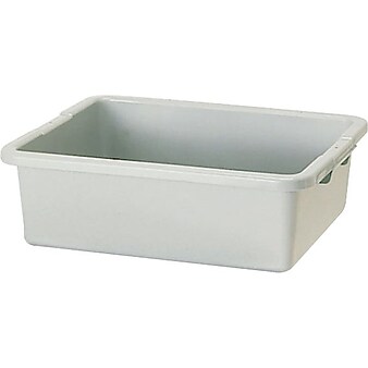 Rubbermaid® Bus/Utility Boxes, 5" x 20" x 15" (FG334900GRAY)