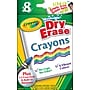 Crayola® Washable Dry-Erase Crayons, Assorted, 8/Pack~#|#~s0839765_sc7