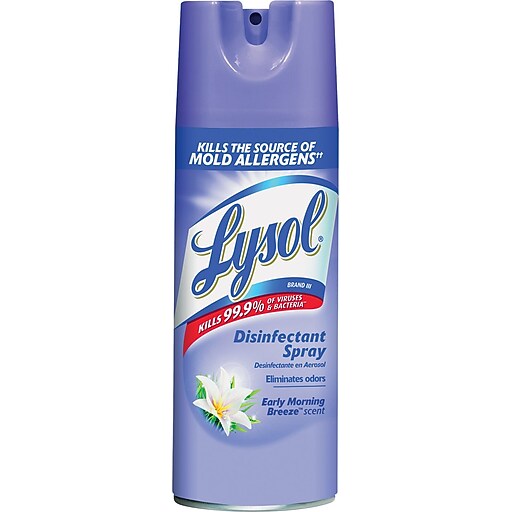 Lysol® Disinfectant Spray, Early Morning Breeze, 12 Oz., Aerosol Can