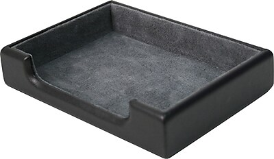 Royce Leather Desk Accessory Tray, Black | Staples®