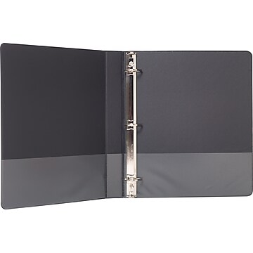 Staples Standard 1" 3-Ring View Binder, Black (26338-CC)
