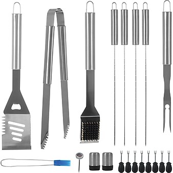 Whetstone 20 Piece Stainless Steel BBQ Grill Set with Case