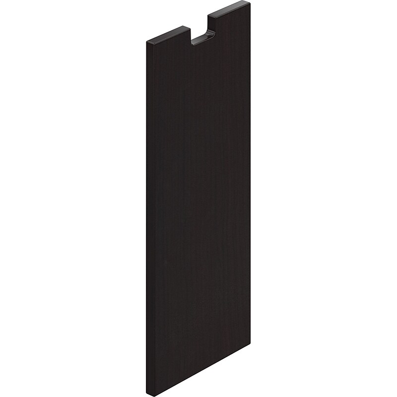 Offices To Go 12" Wide Half End Panel, American Espresso, 28"H x 12"W x 1"D image 1