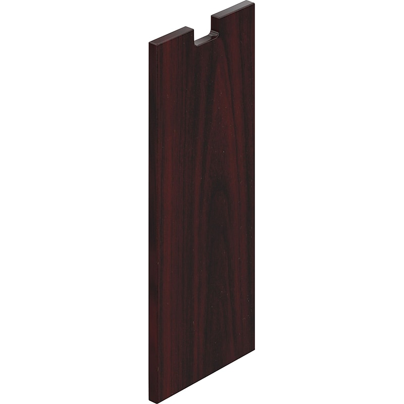 Offices To Go 12" Wide Half End Panel, American Mahogany, 28"H x 12"W x 1"D image 1