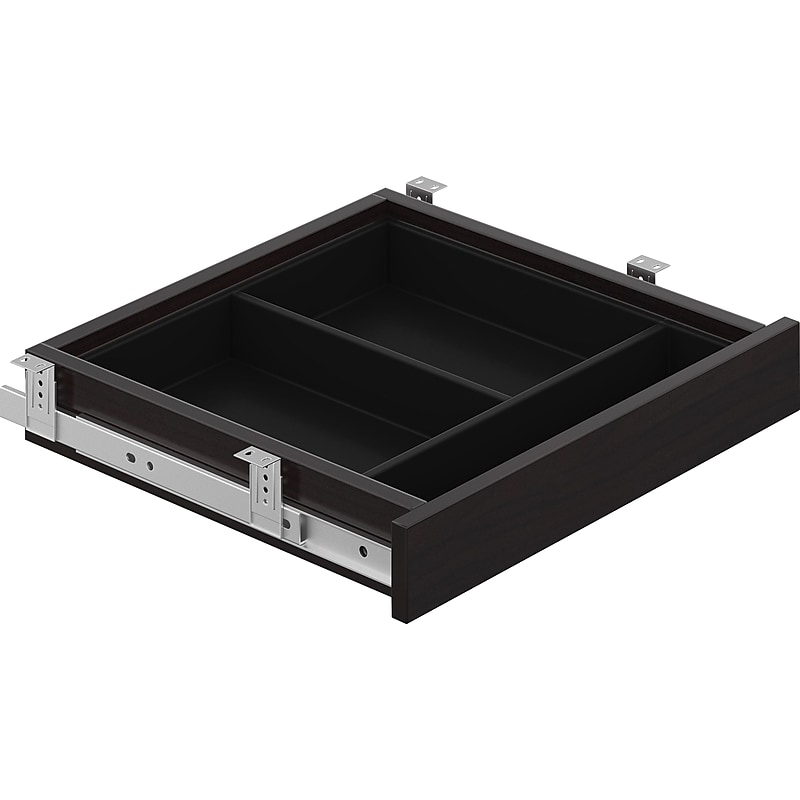 Offices To Go 20" Wide Center Drawer, American Espresso, 4"H x 20"W x 20 1/4"L image 1