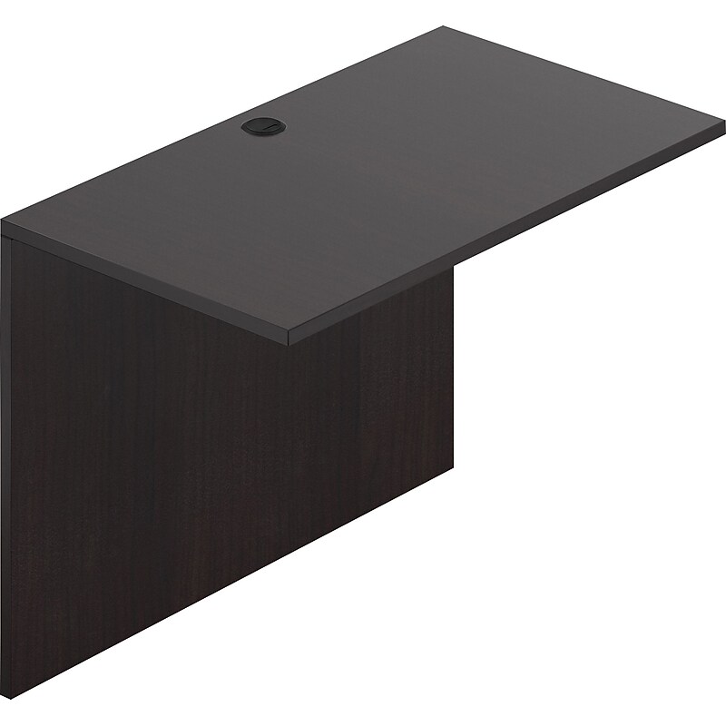 Offices To Go 42" Wide Flush Bridge, American Espresso, 29 1/2"H x 42"W x 24"D image 1