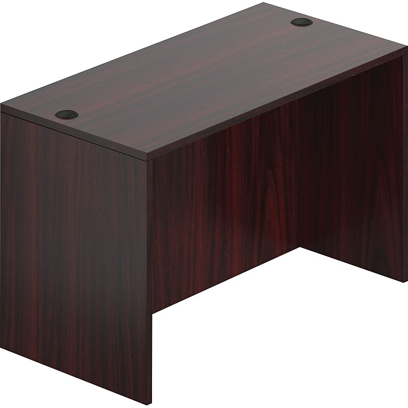 Offices To Go 48" Wide Rectangular Desk Shell, American Mahogany, 29 1/2"H x 48"W x 24"D image 1