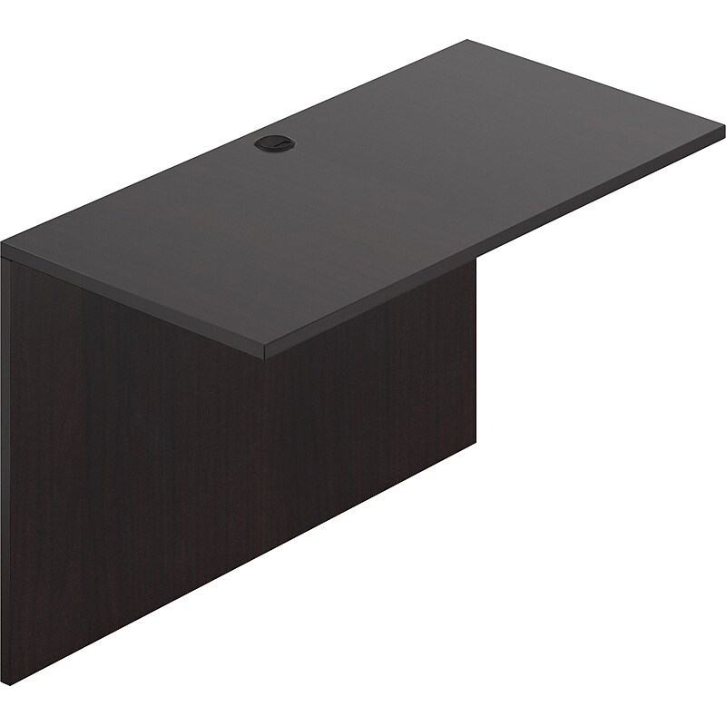 Offices To Go 48" Wide Flush Bridge, American Espresso, 29 1/2"H x 48"W x 24"D image 1
