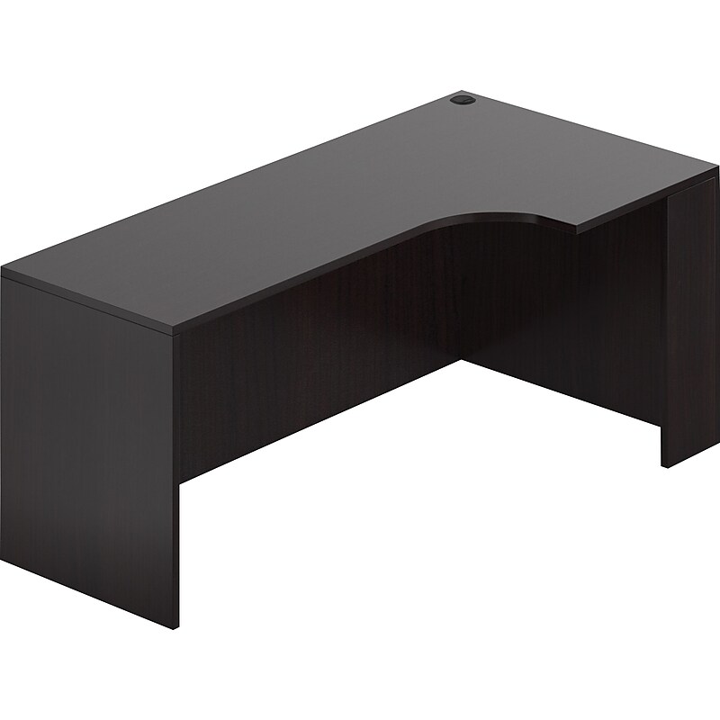 Offices To Go 71"W Credenza Shell w/Right Corner Extension, American Espresso (TDSL7136CER-AEL) image 1