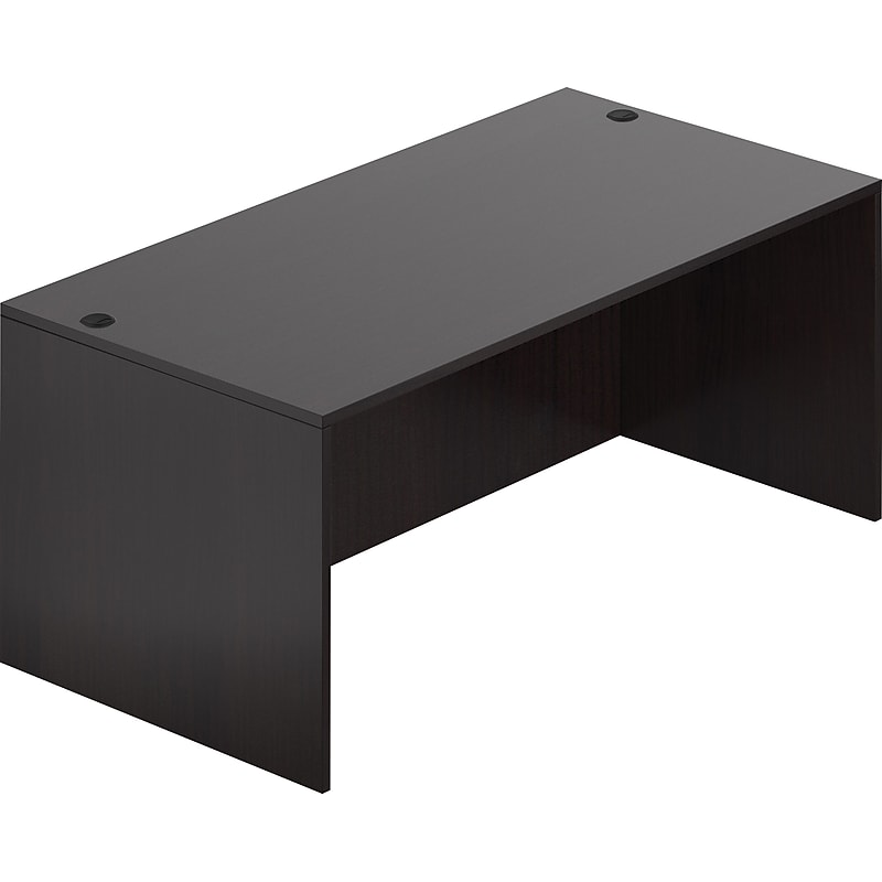 Offices To Go 71" Wide Rectangular Desk Shell, American Espresso, 29 1/2"H x 71"W x 36"D image 1
