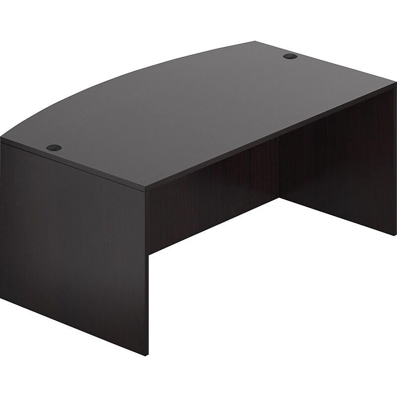 Offices To Go 71"W Bow Front Desk Shell, American Espresso (TDSL7141BDS-AEL) image 1