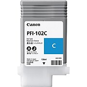 Canon PFI-102 Cyan Standard Yield Ink Cartridge (0896B001)