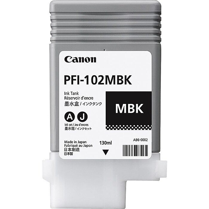 Canon PFI-102 Black Matte Standard Yield Ink Cartridge (0894B001