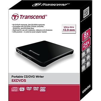 Transcend External Ultra Slim DVD-Writer USB 2.0