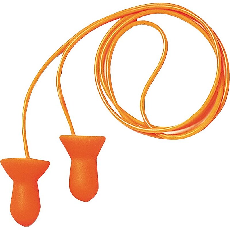 Howard Leight Quiet Resuable Corded Earplugs, NRR 26 dB, Orange, 100/Box (QD30) image 1