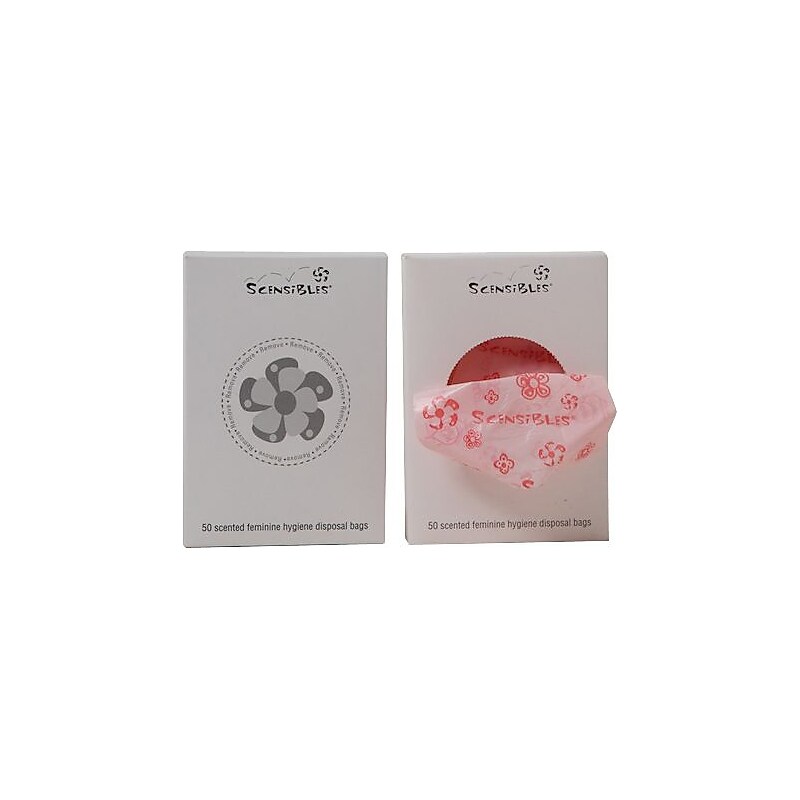 Scensibles Plastic Personal Feminine Disposal Bags, 6 Refill Packs (SBX50-6) image 1