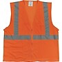 Protective Industrial Products High Visibility Sleeveless Safety Vest, ANSI Class R2, Orange, 2XL (302-0702Z-OR/2X)~#|#~s0847104_sc7