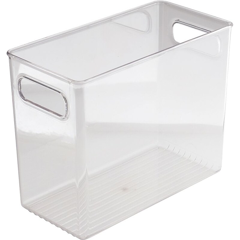 InterDesign® Linus Plastic Tall Fridge n Pantry Binz, Clear image 1
