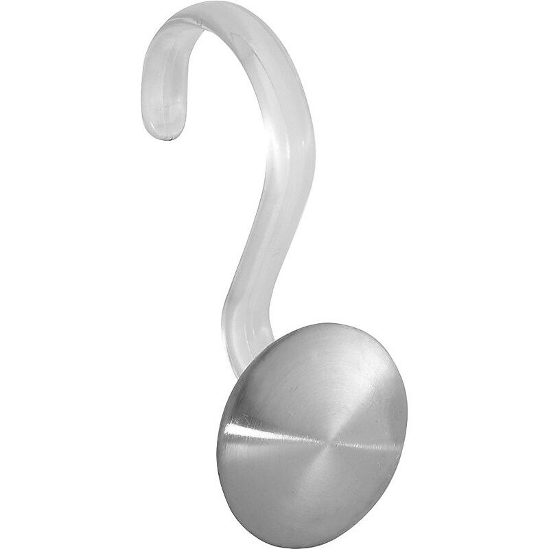 InterDesign Forma 2 Maxi Shower Hook Set, Brushed Stainless Steel, 12 Pieces (75680) image 1