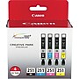 Canon 251 Black/Cyan/Magenta/Yellow Ink Cartridge, 4/Pack   (6513B004)~#|#~s0849138_sc7