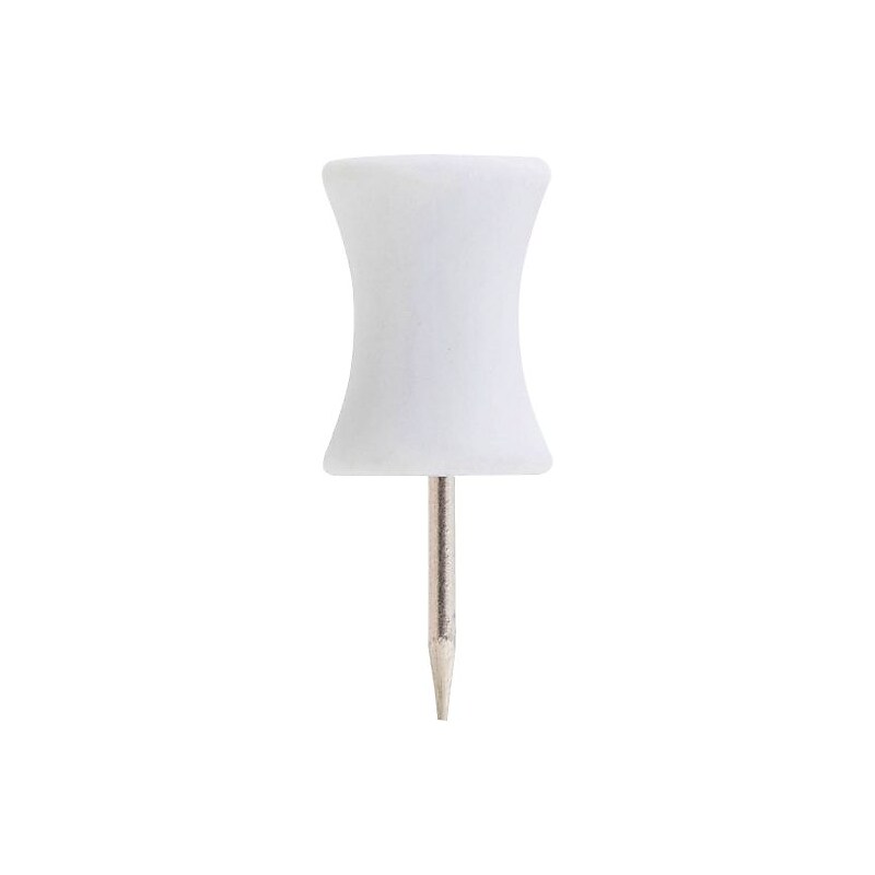 Poppin Push Pins, White, 100/Pack (100420) image 1