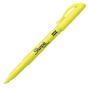 Sharpie Stick Highlighter, Chisel Tip, Assorted Colors, 5/Pack (1908101)