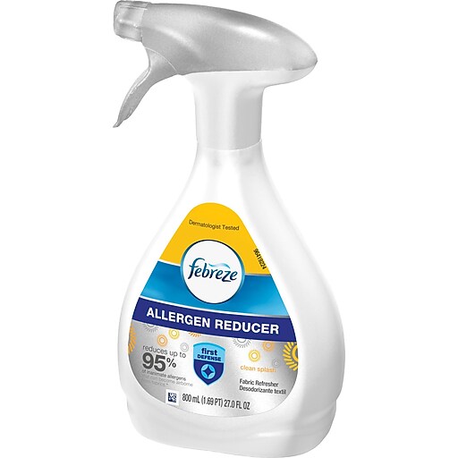 Febreze FABRIC Refresher Allergen Reducer Spray, Clean Splash, 27 oz. Staples