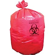 Coastwide Professional™ 30-33 Gal. Biohazard Liners, Red, 39x33, 150/Carton (CW57395)