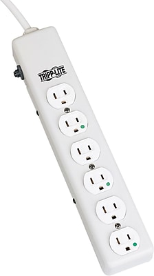 Tripp Lite 6 Outlet Power Strip, White (PS-602-HG) Sansujyuku sansujyuku.com
