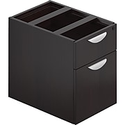 Offices To Go® Superior Laminate Box/File Pedestal, American Espresso, 19"H x 16"W x 22"D
