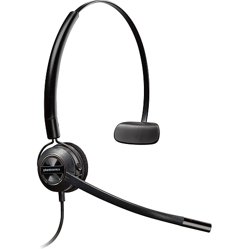 Poly EncorePro 540 USBA Noise Canceling Mono Deskphone Headset, Black